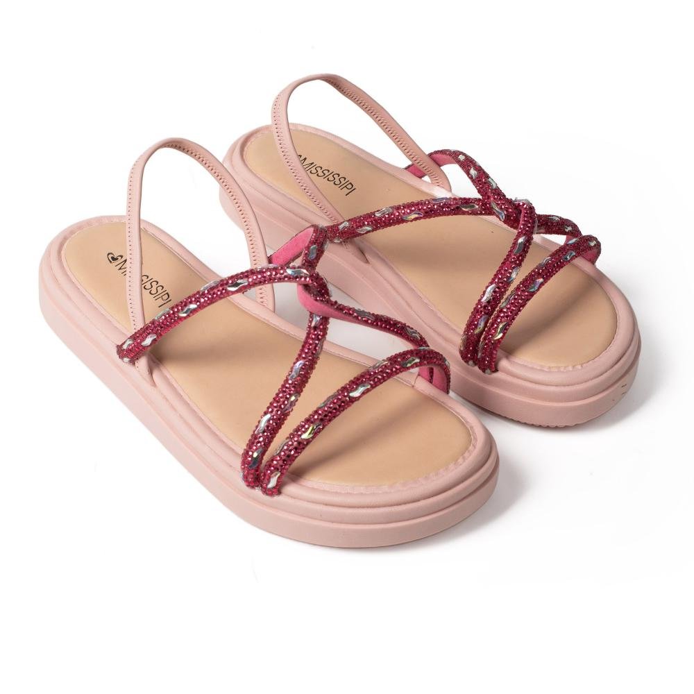 Sandália Mississipi Flatform Feminina ME032A Rosa 3