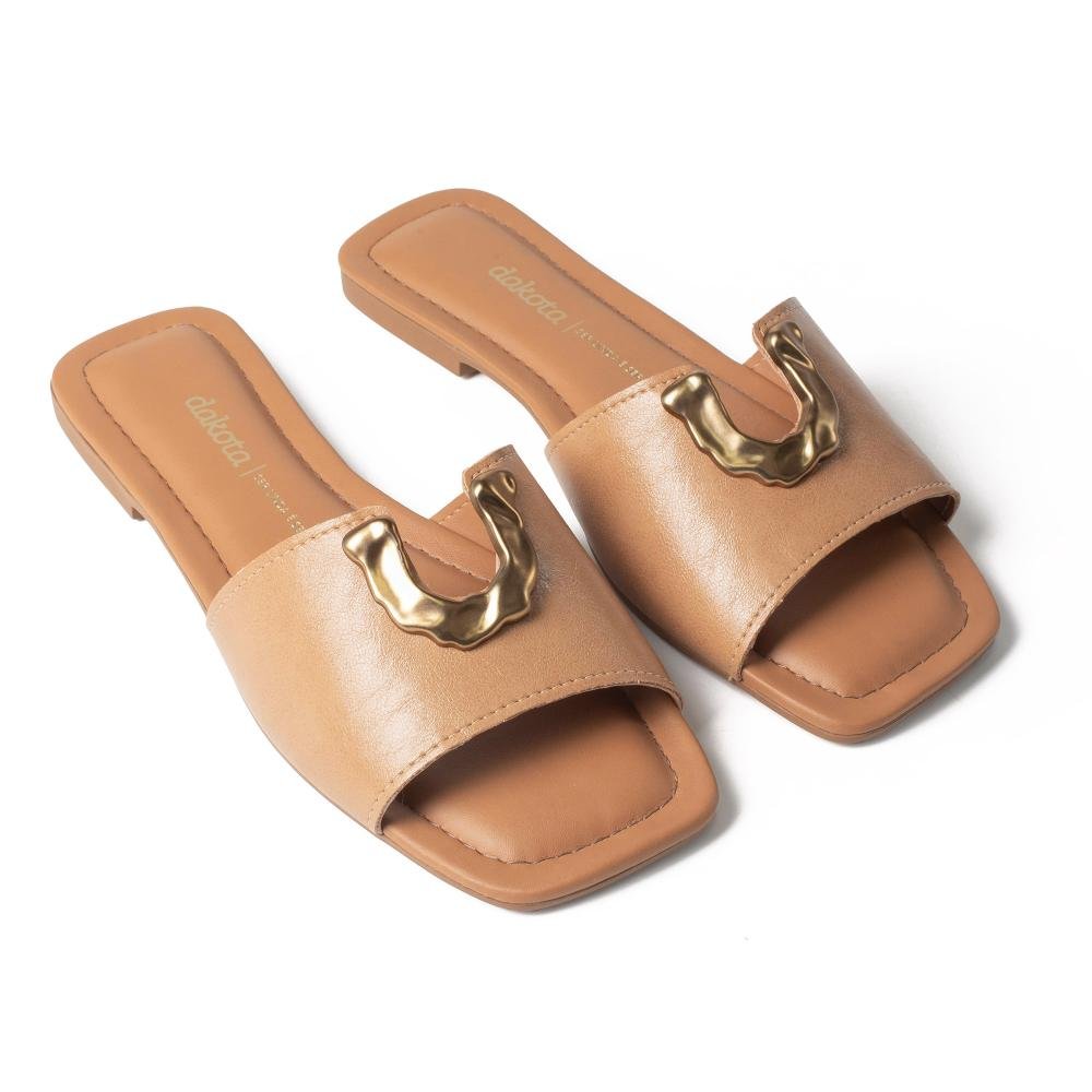 Slide Dakota Feminino DB651 Caramelo 5