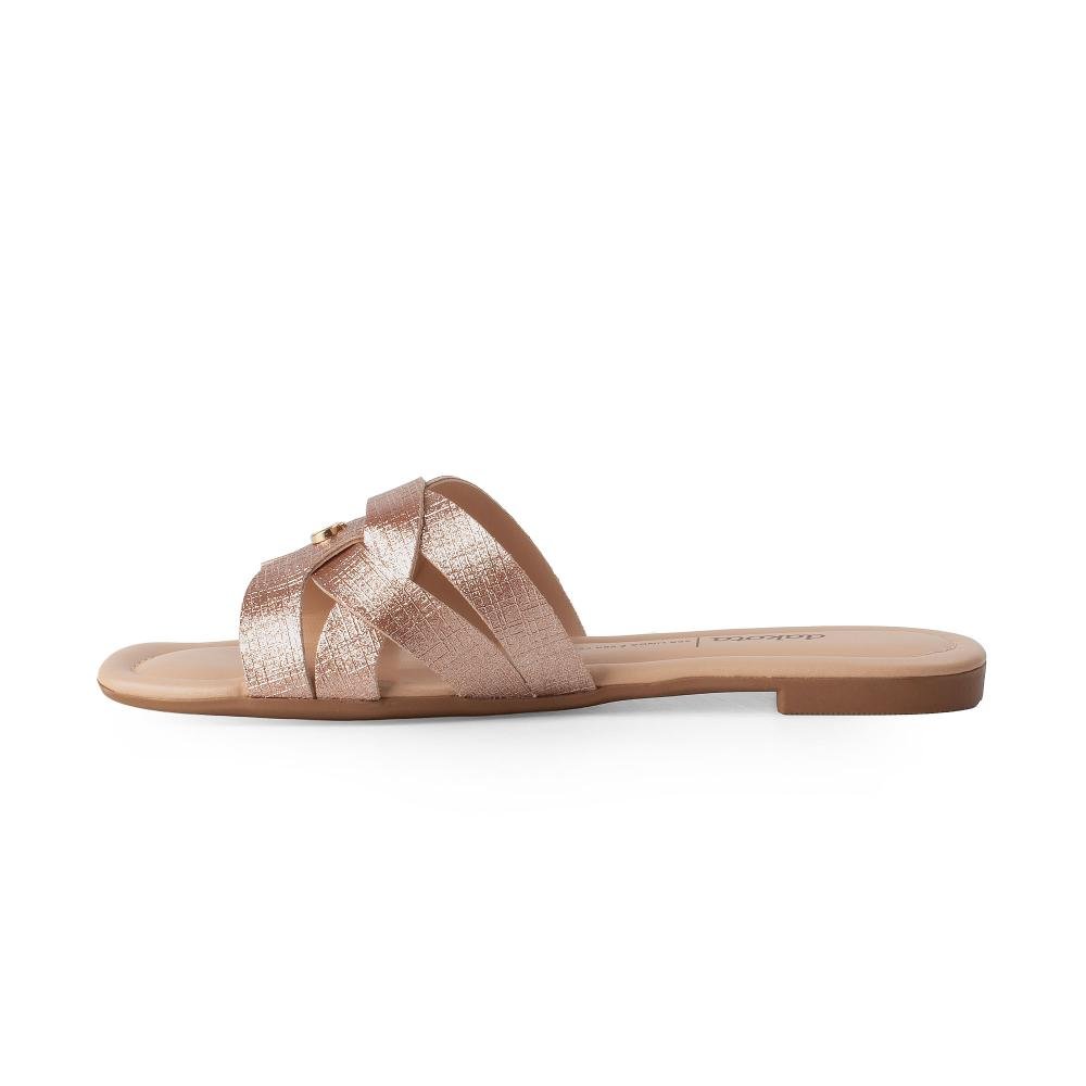 Slide Dakota Metalizado Feminino Y9552 Bronze 4
