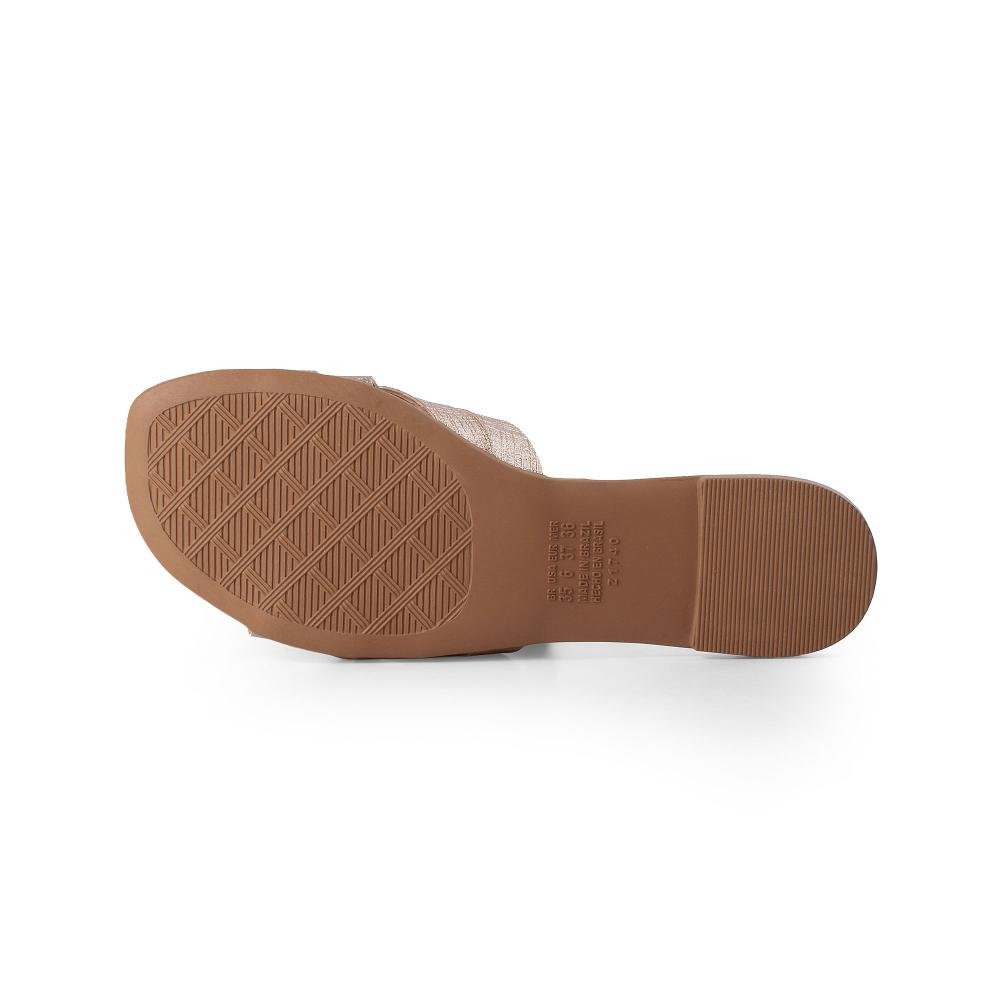 Slide Dakota Metalizado Feminino Y9552 Bronze 5
