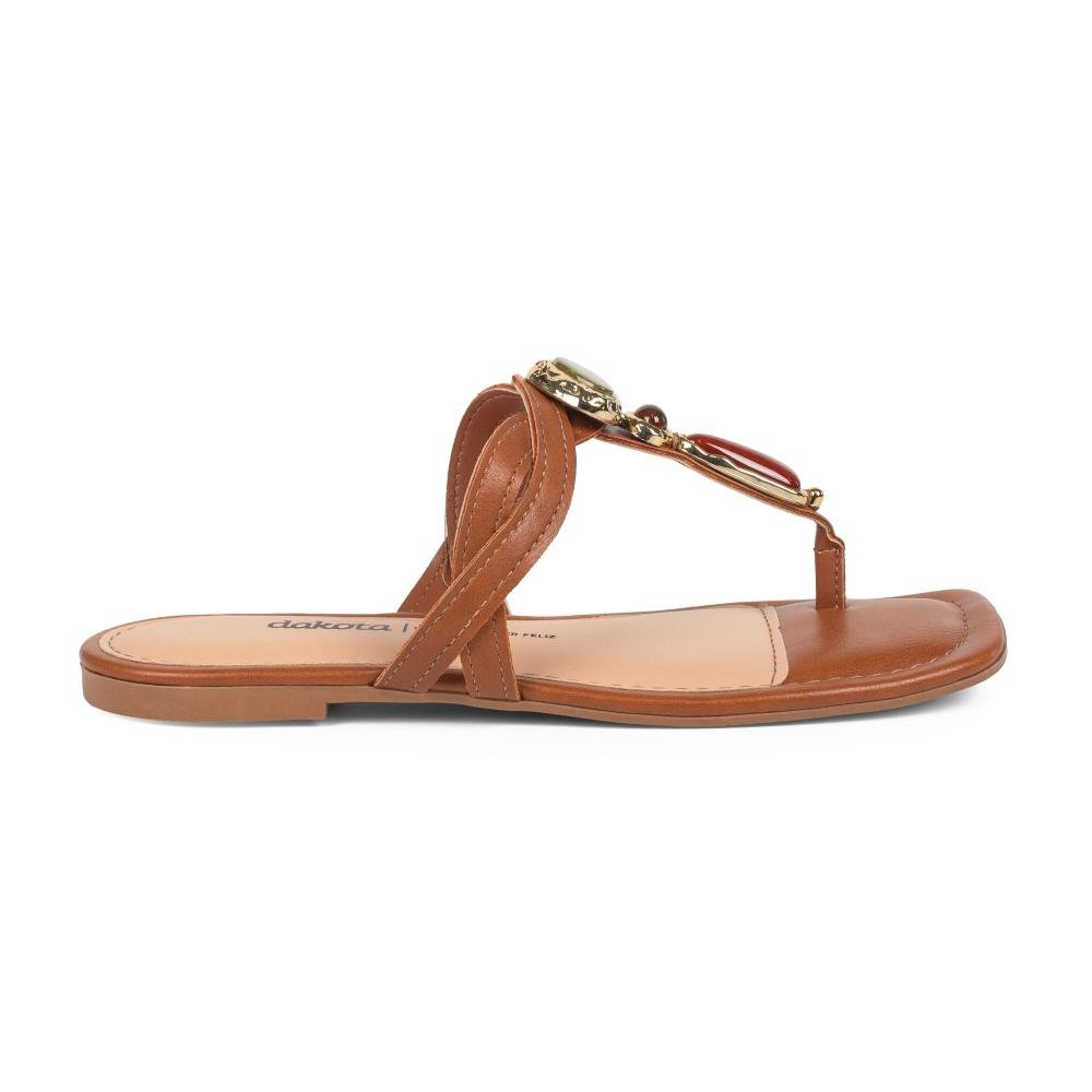 Chinelo Dakota Feminina Y9618 Caramelo 3