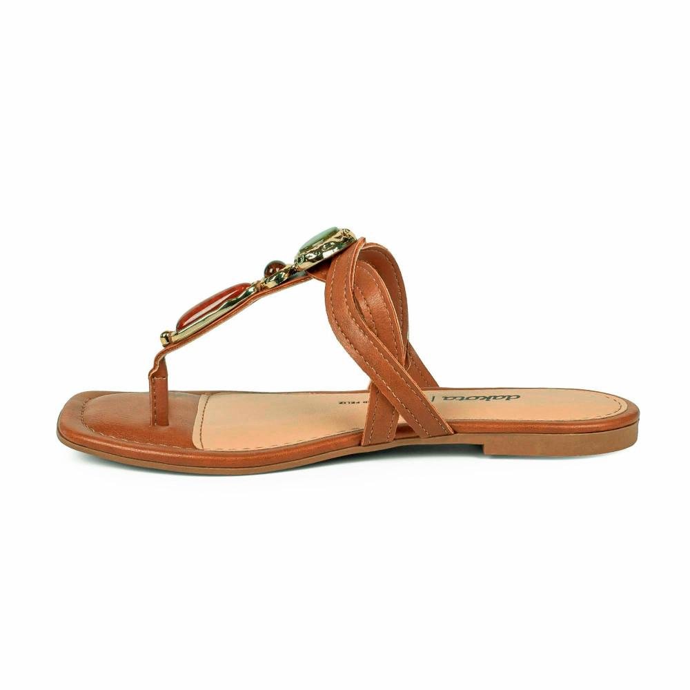 Chinelo Dakota Feminina Y9618 Caramelo 4