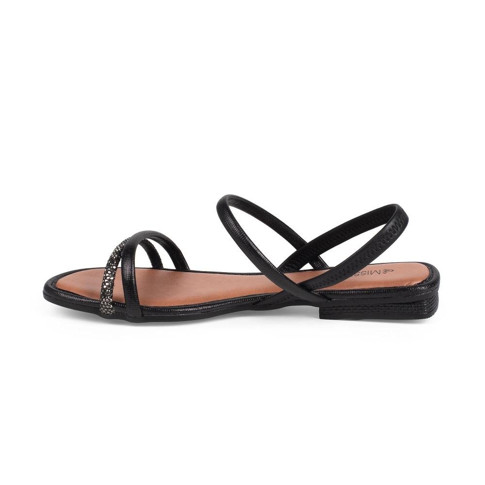 Sandália Mississipi Rasteira Feminina J2781 Preto 4
