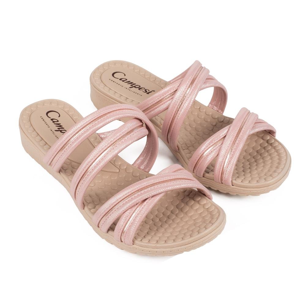 Tamanco Campesí Flatform Feminino CE221 Rosa 6