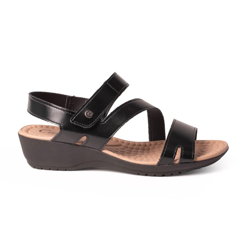 Sandália Campesí Anabela Feminina CP823E Preto 3