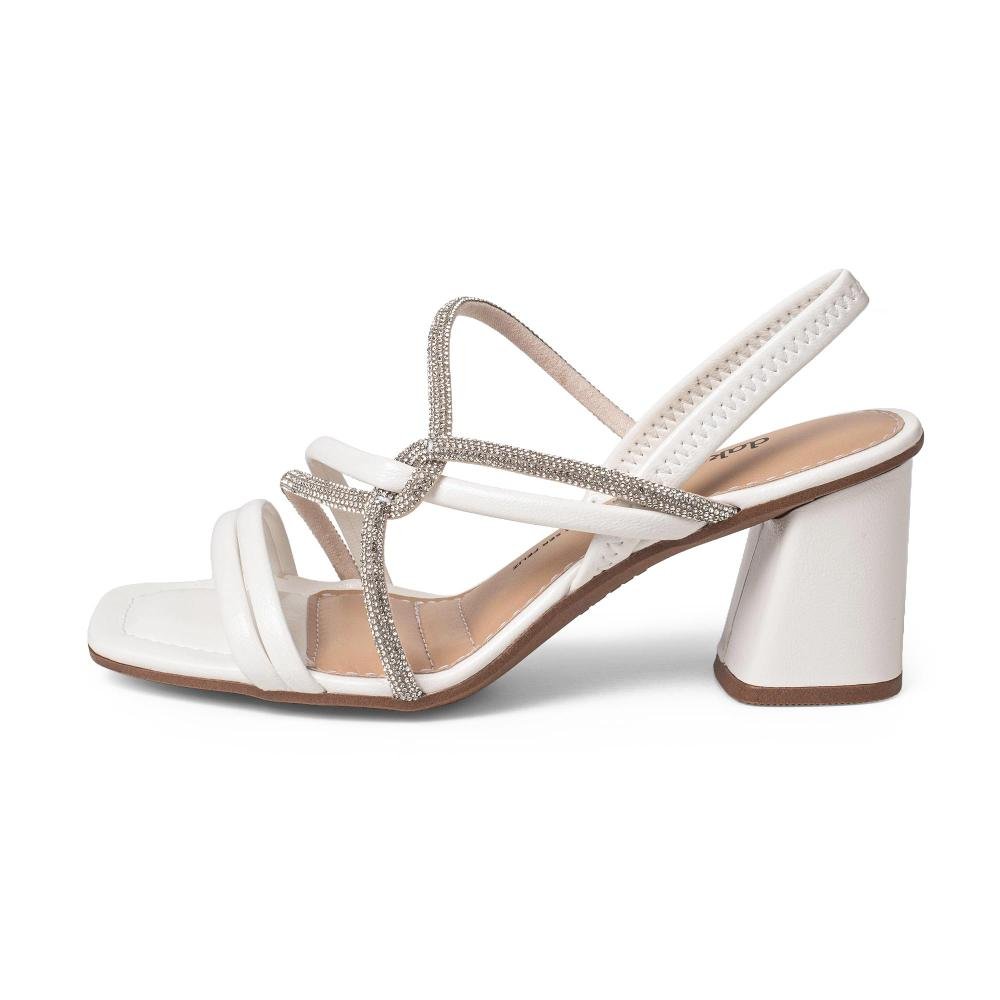 Sandália Dakota de Salto Bloco Feminina DC132 Branco 4
