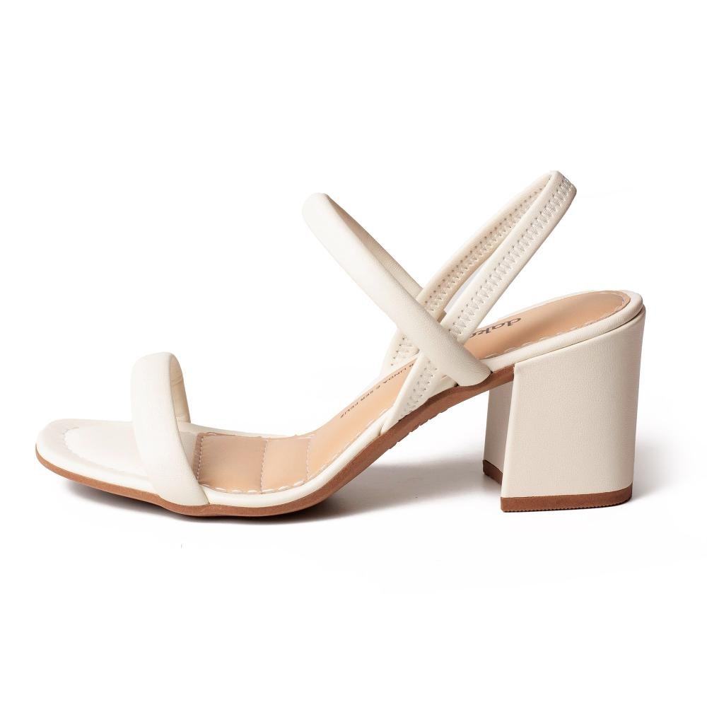 Sandália Dakota de Salto Bloco Feminina Y9966 Off White 4