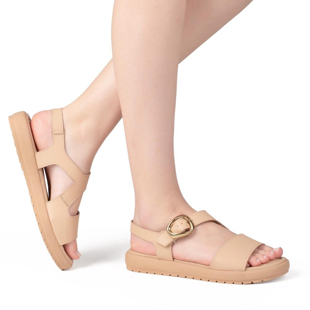 Sandália Campesí Flatform Feminina CP582 Bege 2