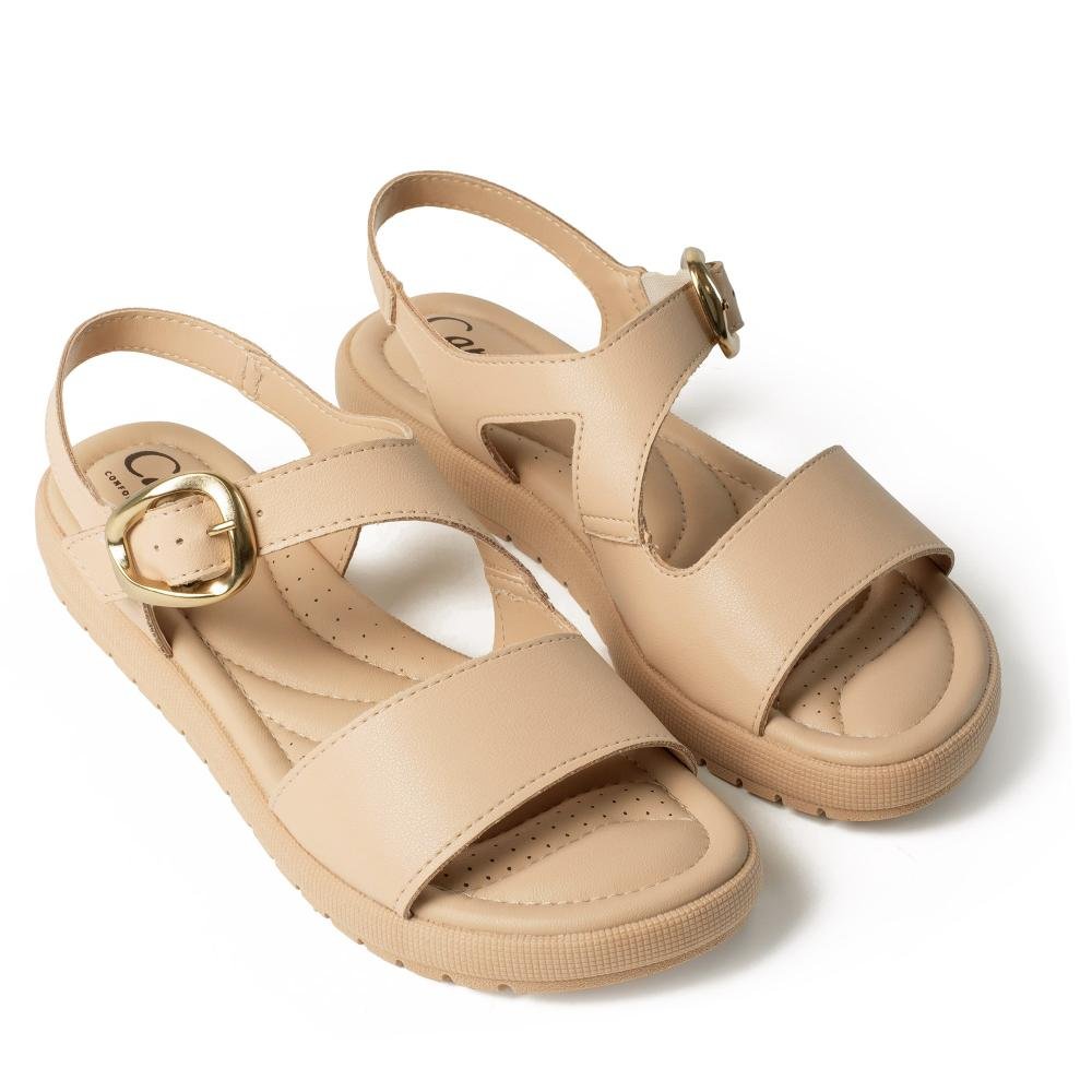 Sandália Campesí Flatform Feminina CP582 Bege 6
