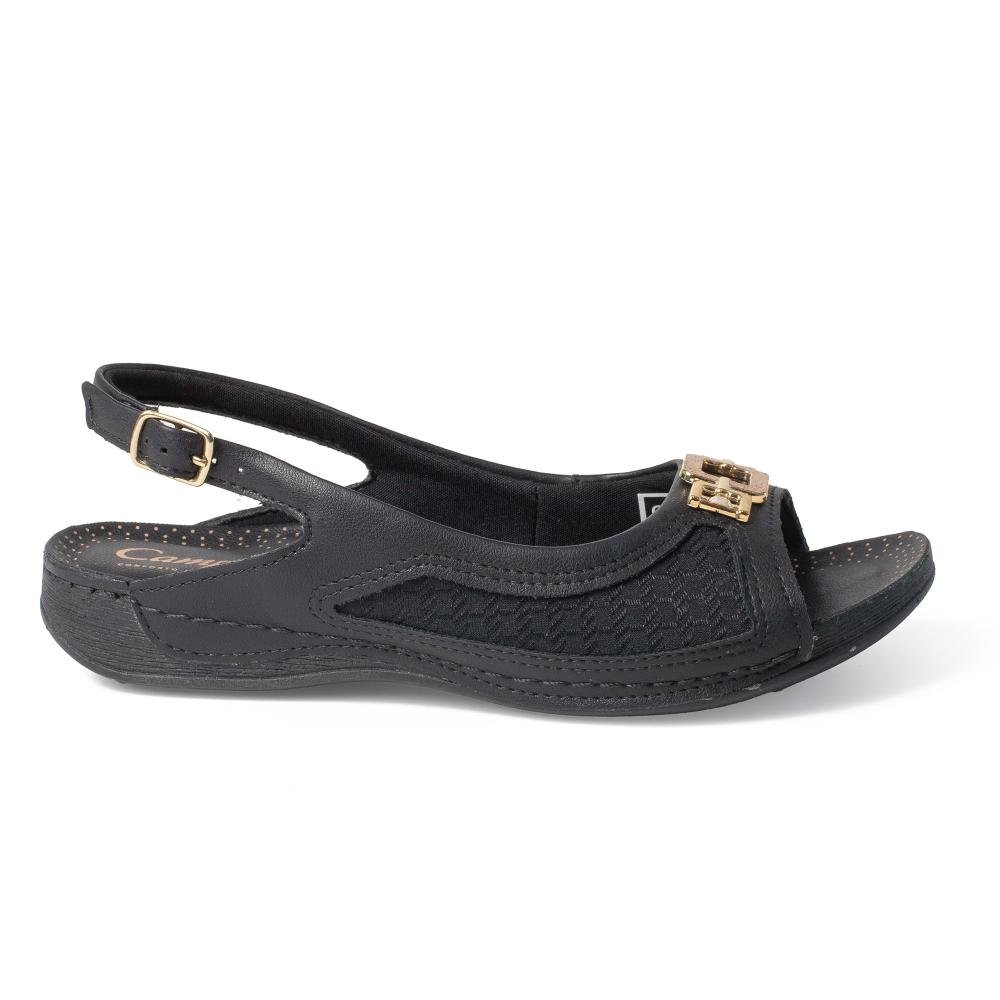 Sandália Campesí Slingback Feminina CP895E Preto 3