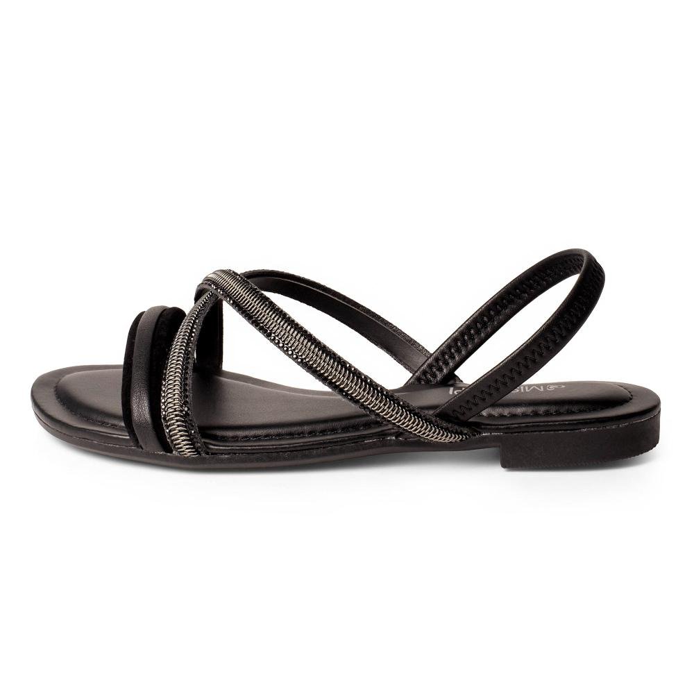 Sandália Mississipi Rasteira Feminina J0962 Preto 4