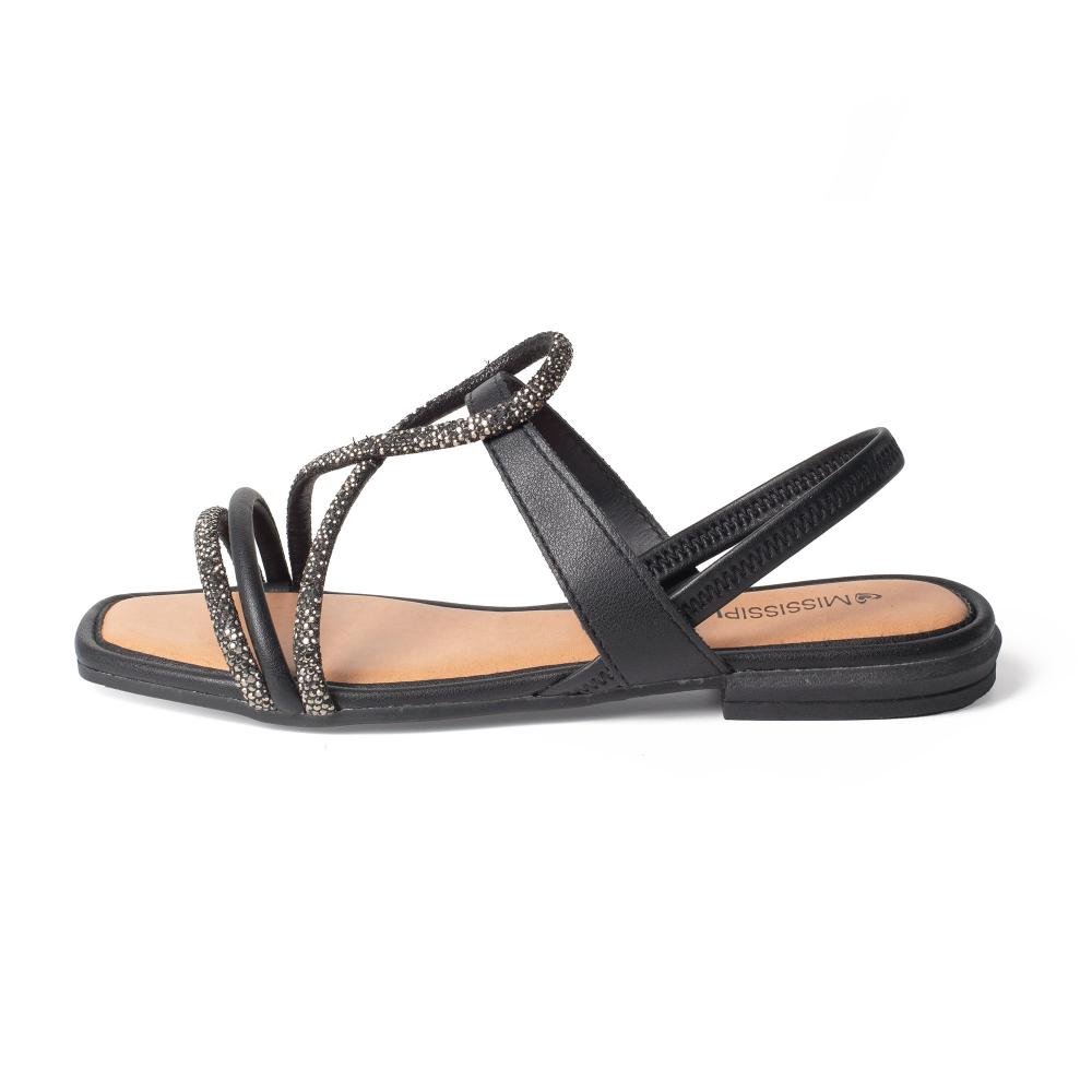 Sandália Mississipi Rasteira Feminina MF843 Preto 4