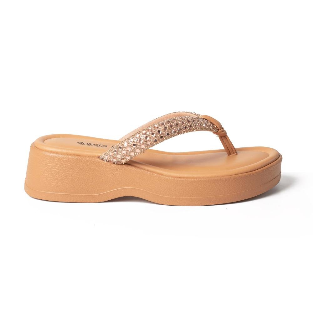 Tamanco Dakota Anabela Feminino DB735 Bege 3
