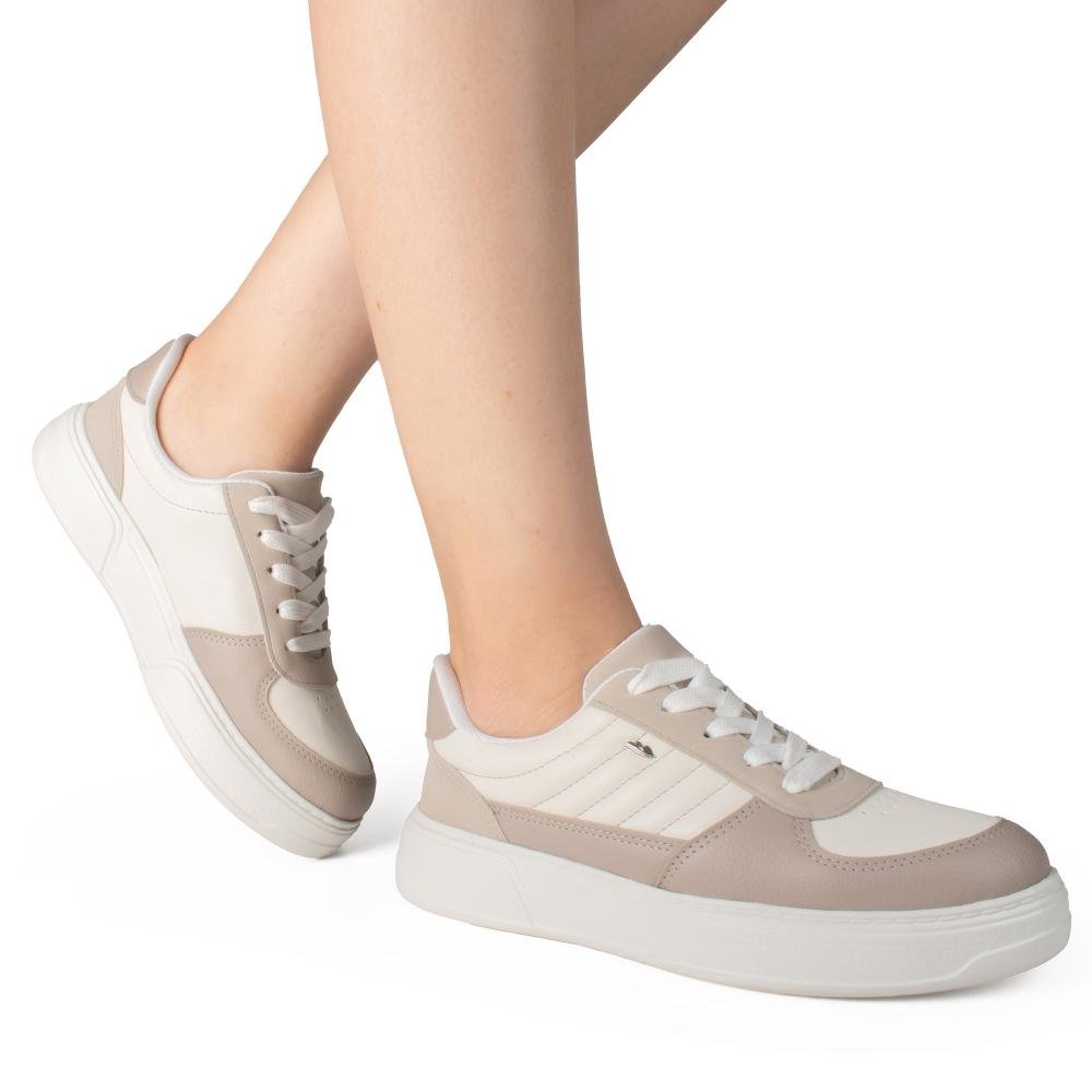 Tênis Dakota Flatform Feminino D2274 Branco/cinza 2