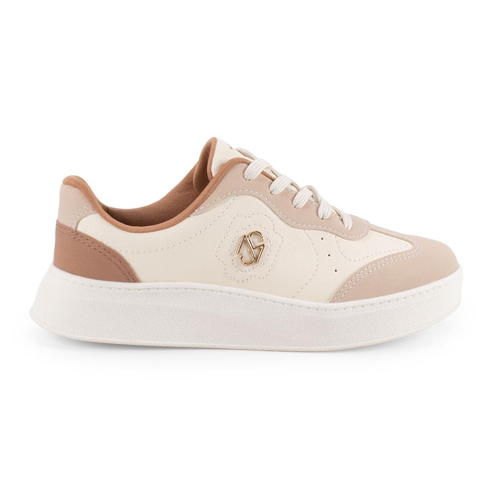 Tênis Mississipi Casual Feminino J0034 Off White/Bege 3