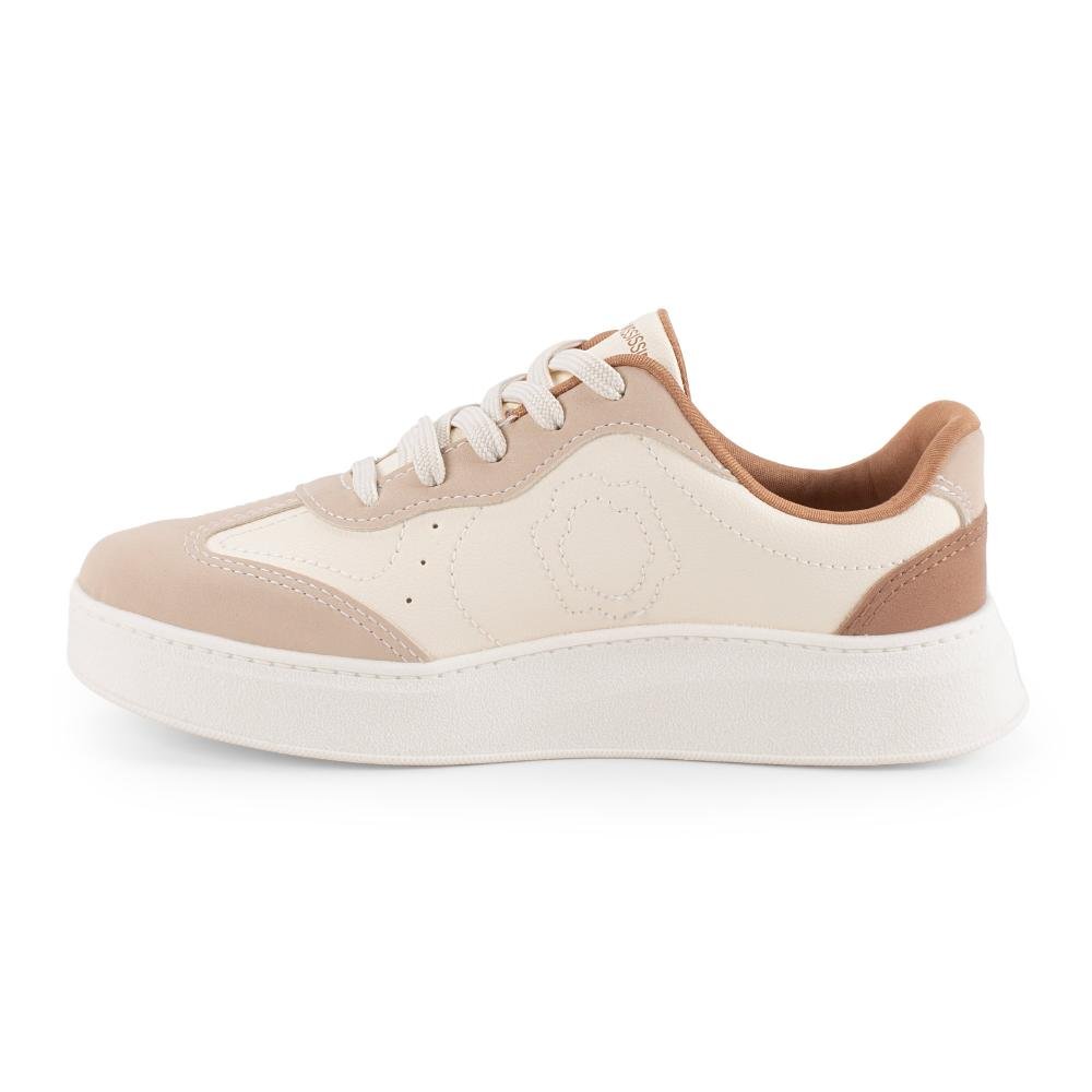 Tênis Mississipi Casual Feminino J0034 Off White/Bege 4