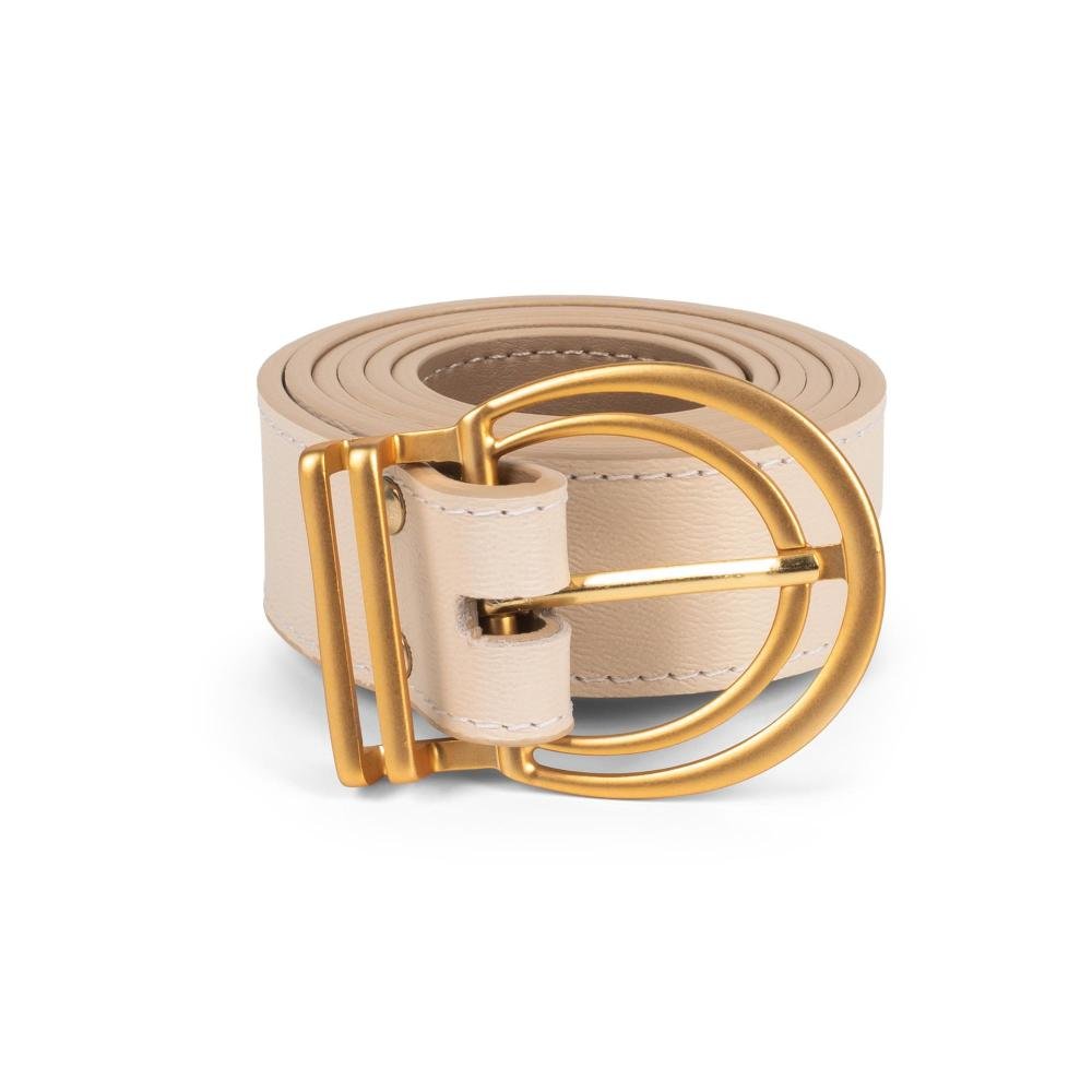Cinto Dakota Em Couro Feminino CI043 Off White 2