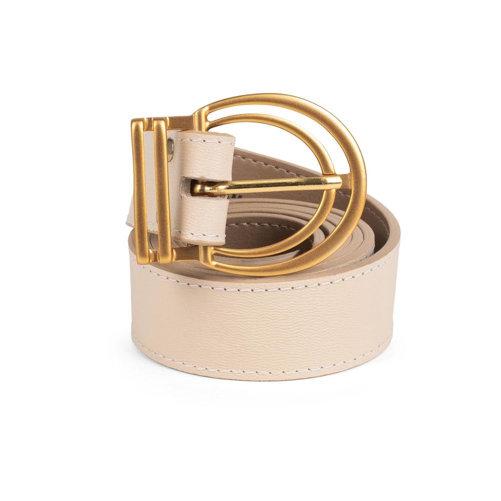 Cinto Dakota Em Couro Feminino CI043 Off White 3