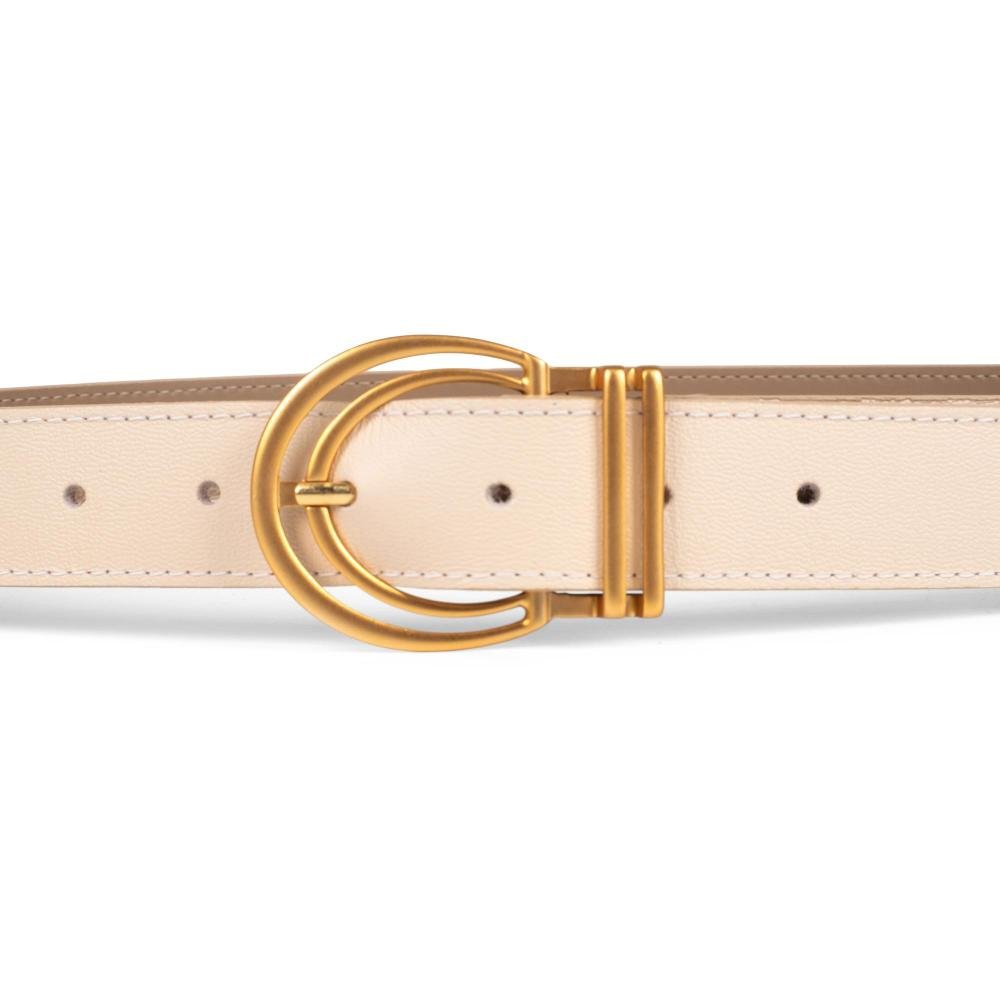 Cinto Dakota Em Couro Feminino CI043 Off White 4