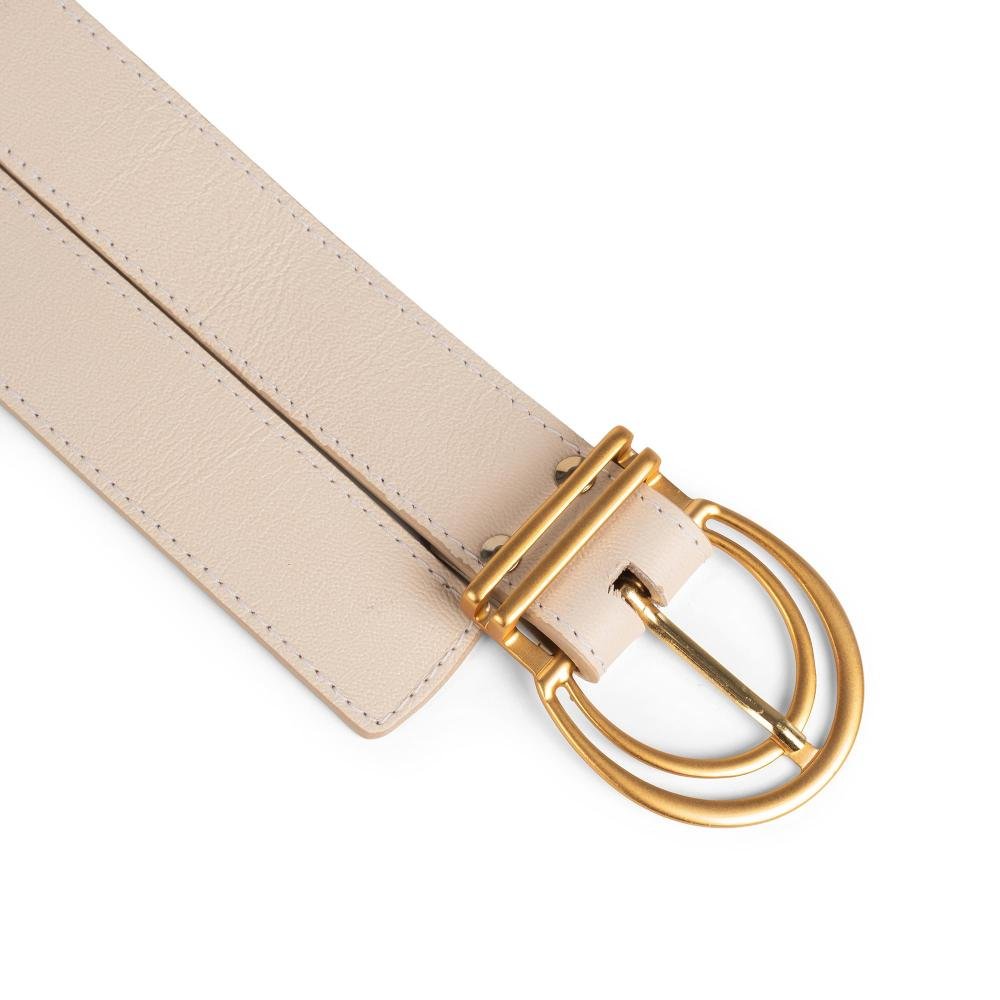 Cinto Dakota Em Couro Feminino CI043 Off White 5