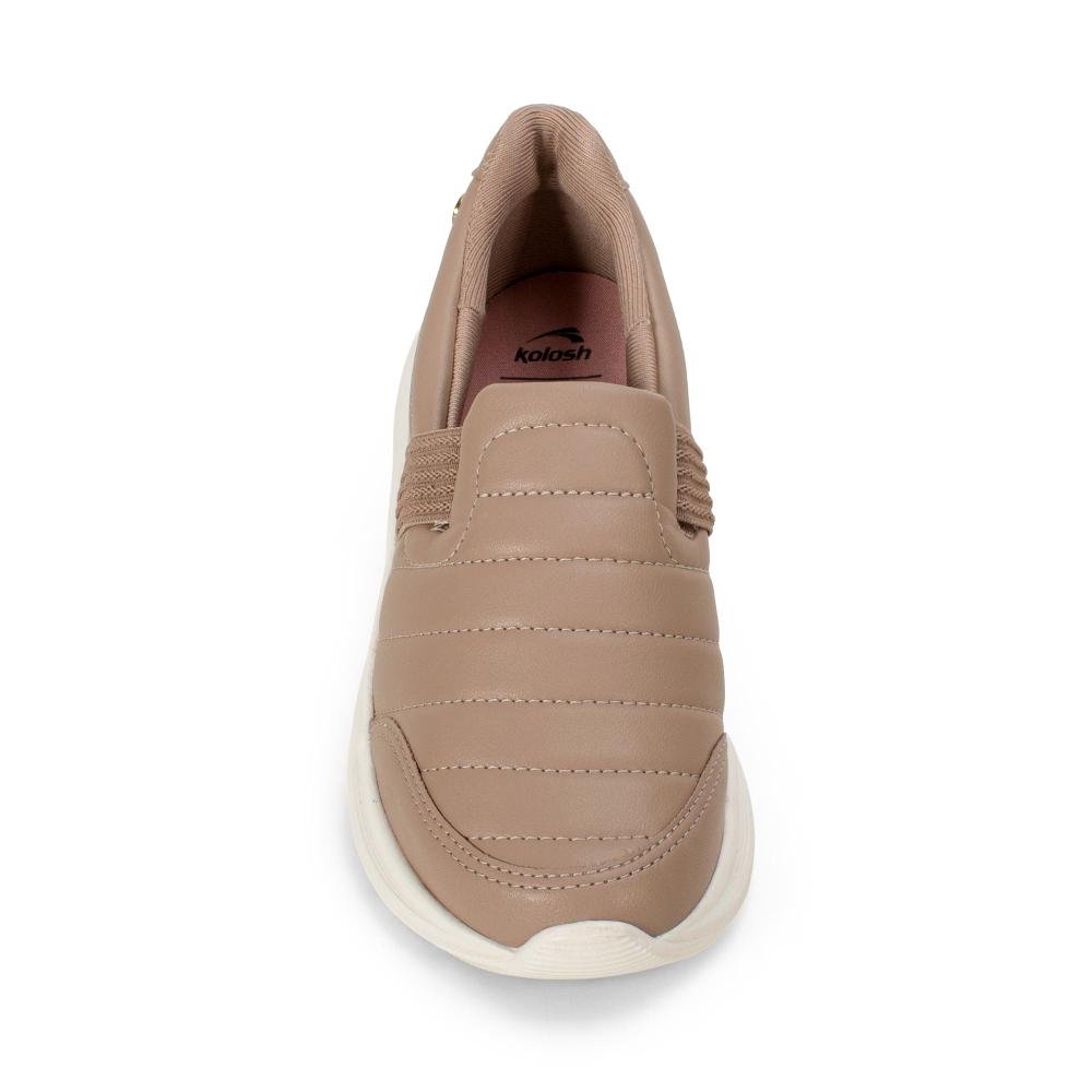 Tênis Kolosh Slip On Feminino E0431 Marrom 6