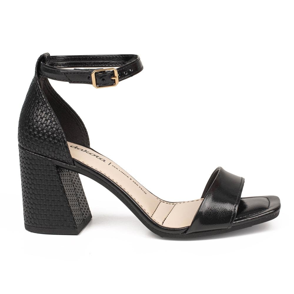 Sandália Dakota de Salto Bloco Feminina DC162 Preto 3