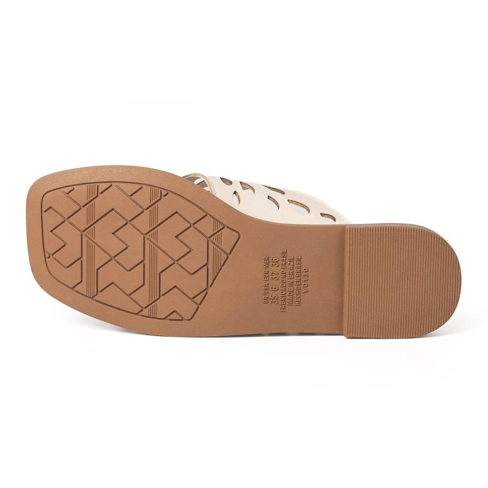 Slide Tanara Feminino T9674 Off White 5
