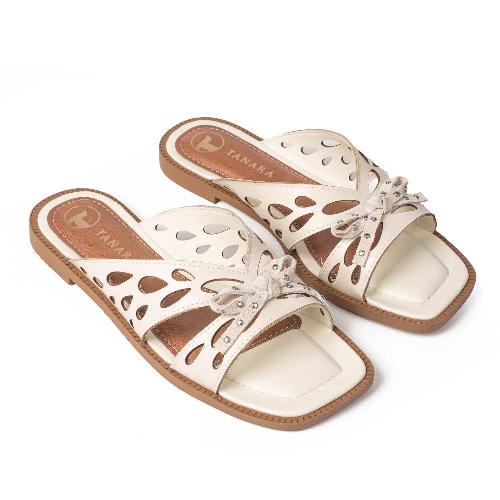 Slide Tanara Feminino T9674 Off White 6