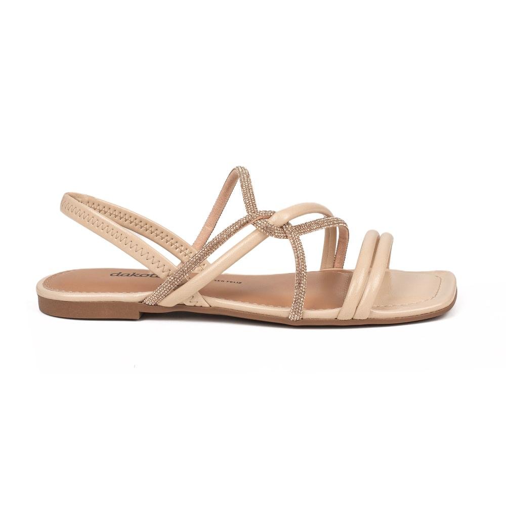 Sandália Dakota Rasteira Feminina DB943 Off White 3