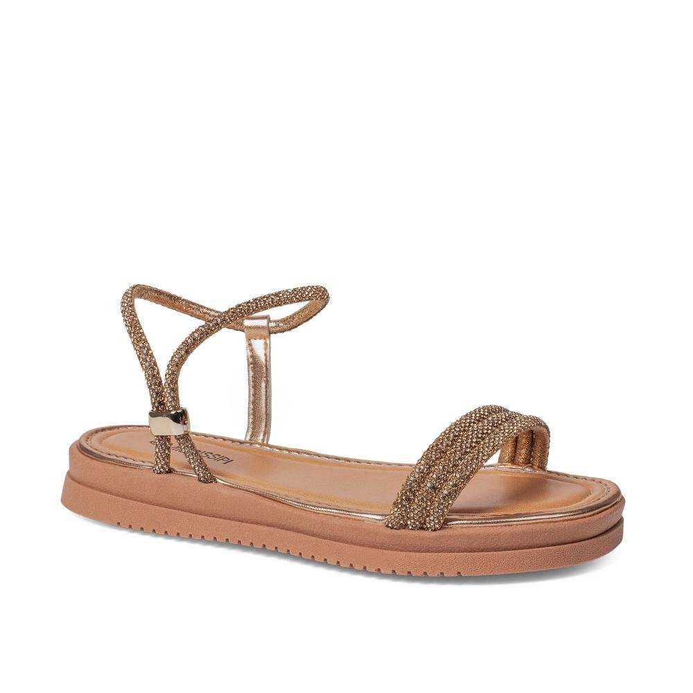 Sandália Mississipi Flatform Metalizada Feminina MF033