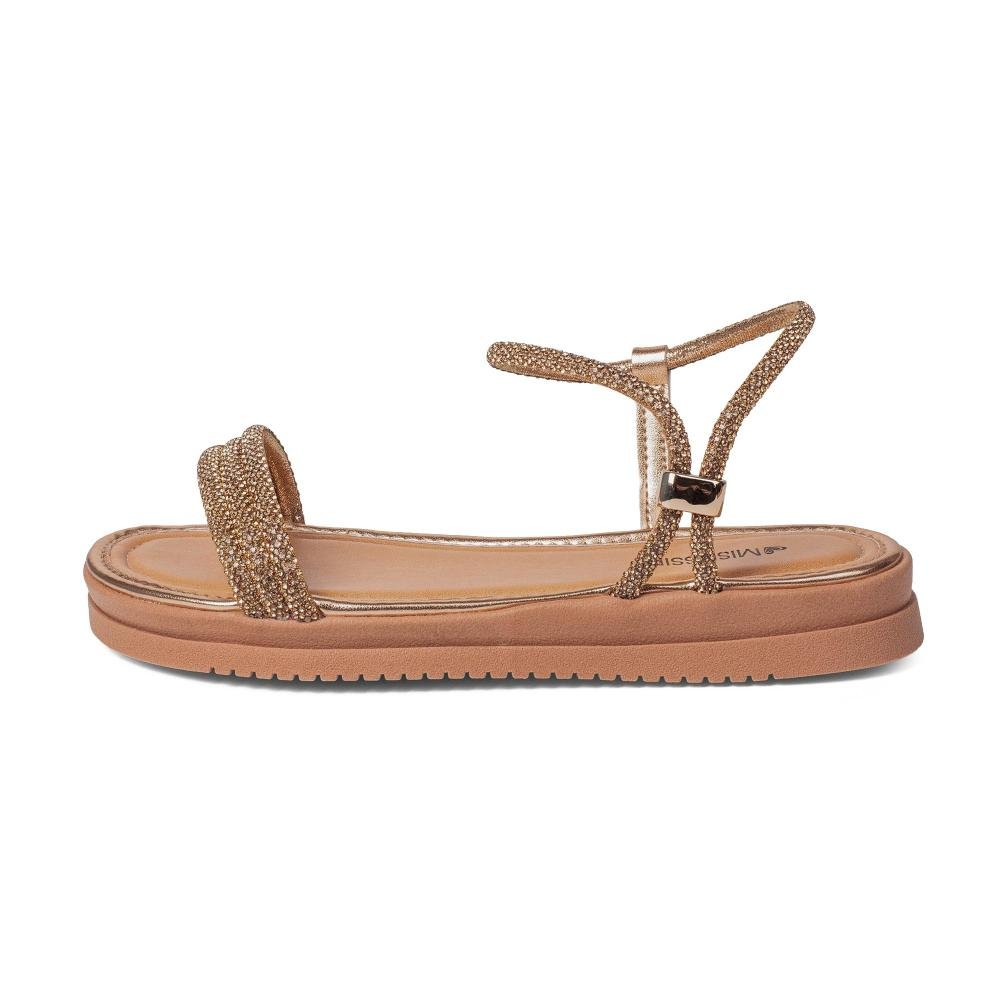 Sandália Mississipi Flatform Metalizada Feminina MF033 Bronze 4