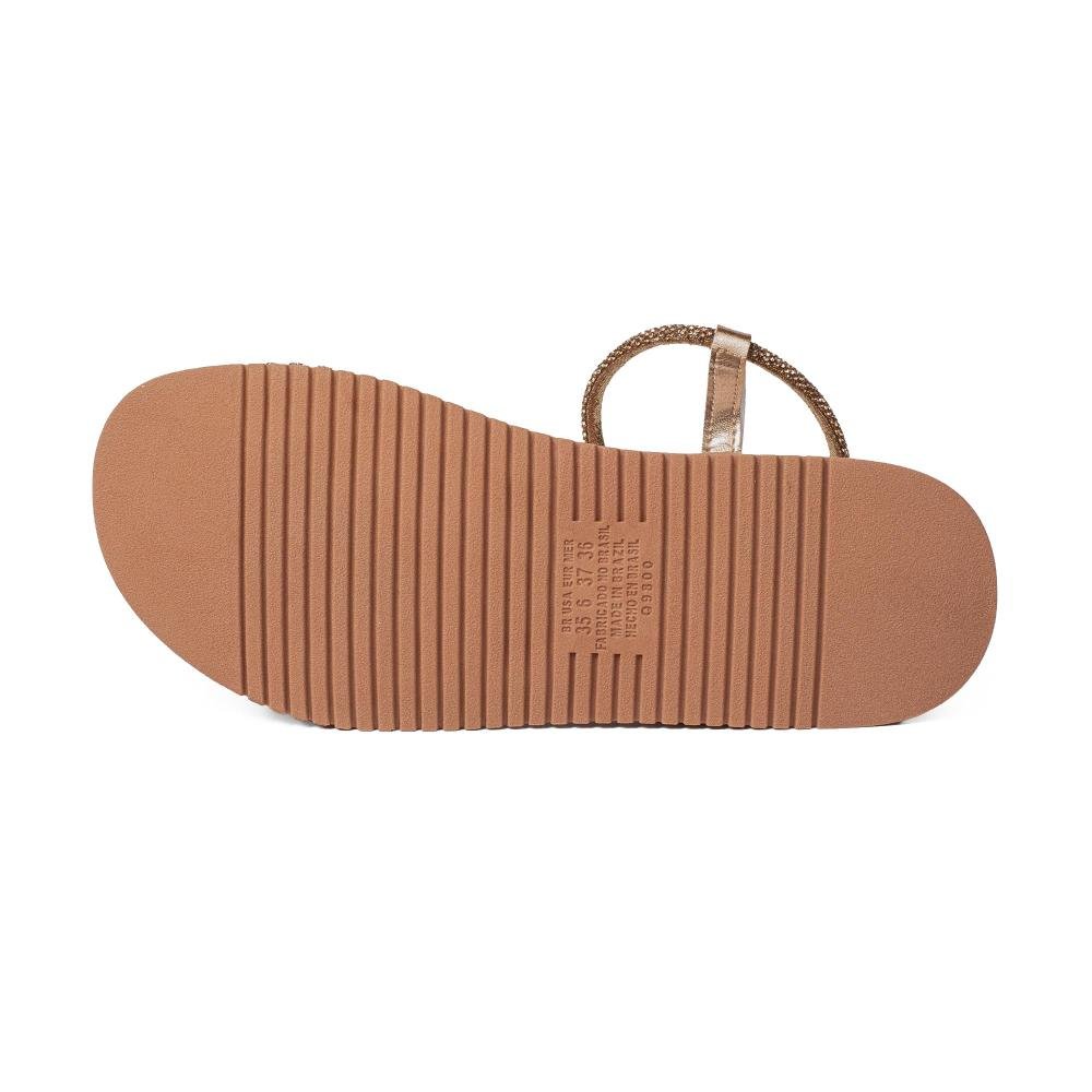Sandália Mississipi Flatform Metalizada Feminina MF033 Bronze 5