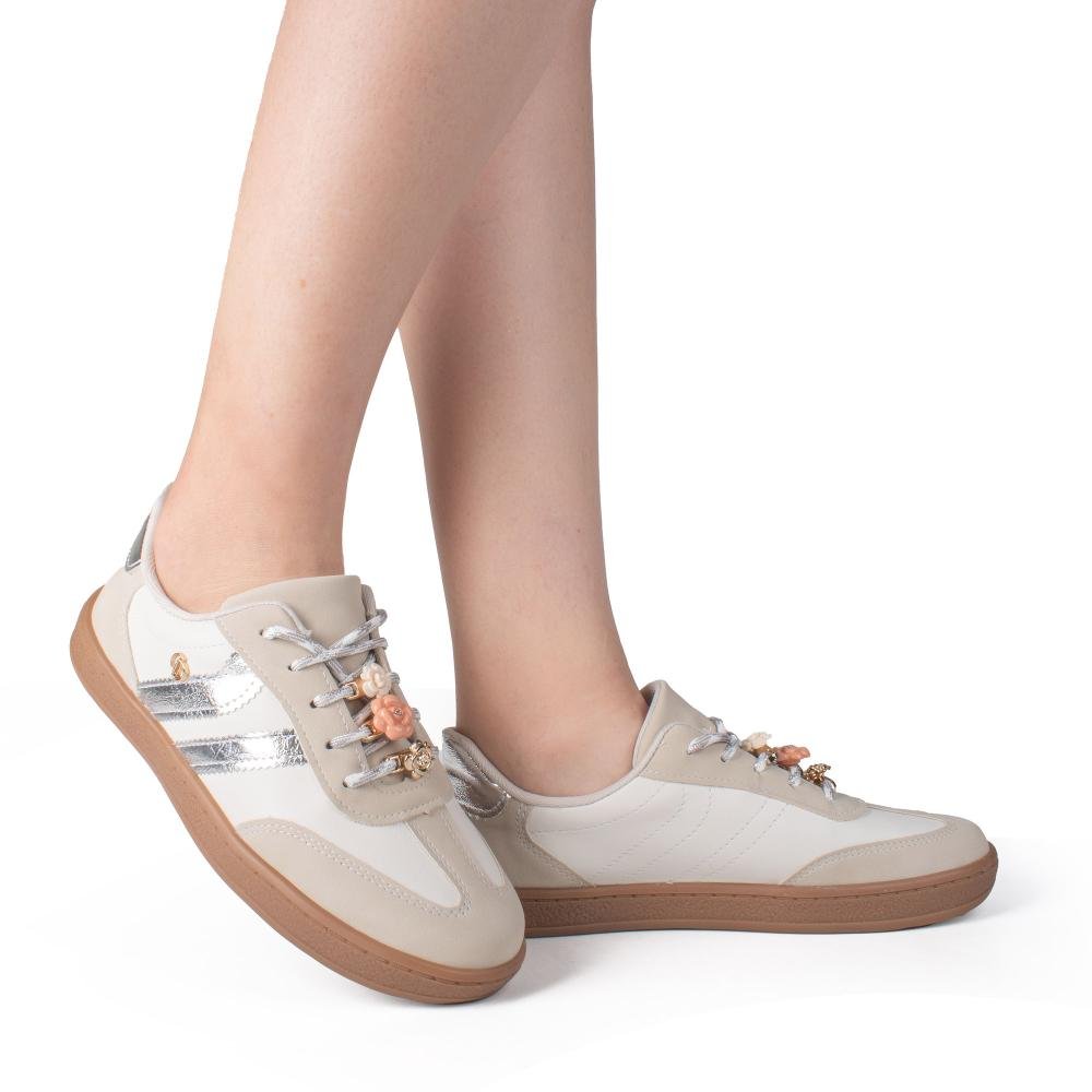 Tênis Dakota Casual Feminino D2295 Off White/Bege 2