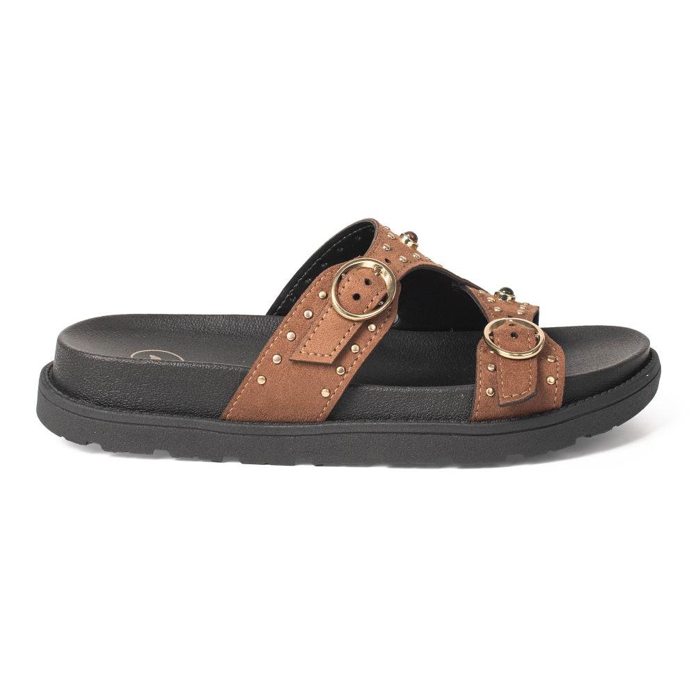 Slide Tanara Flatform Feminino T9701 Marrom 3