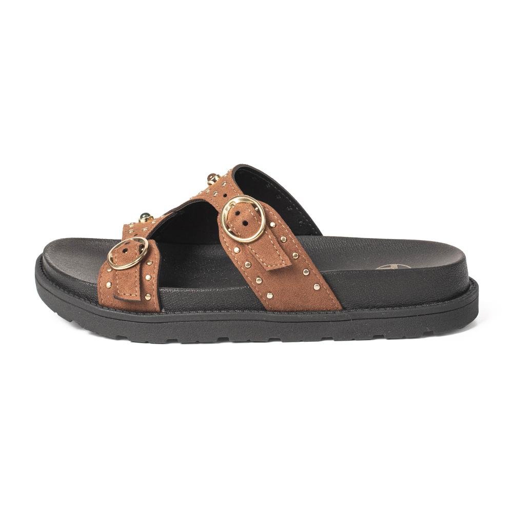 Slide Tanara Flatform Feminino T9701 Marrom 4