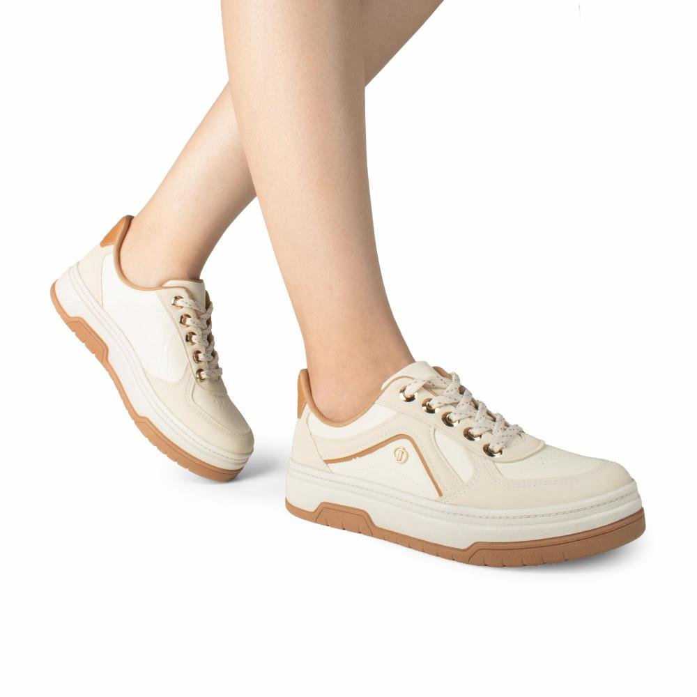 Tênis Dakota Flatform Feminino D2912 Off White 2