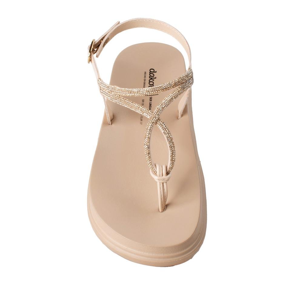 Sandália Dakota Flatform Feminina DB577 Bege 6
