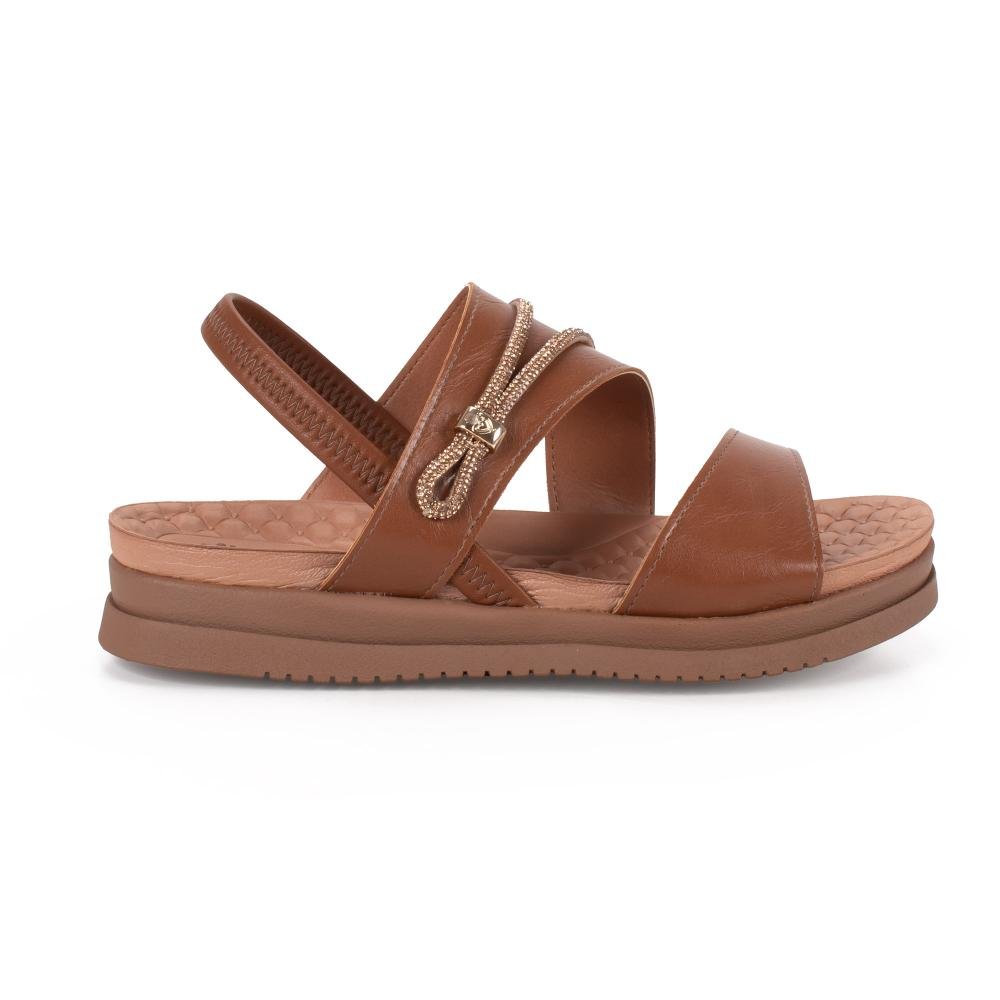 Sandália Mississipi Flatform Feminina J2163 Caramelo 3