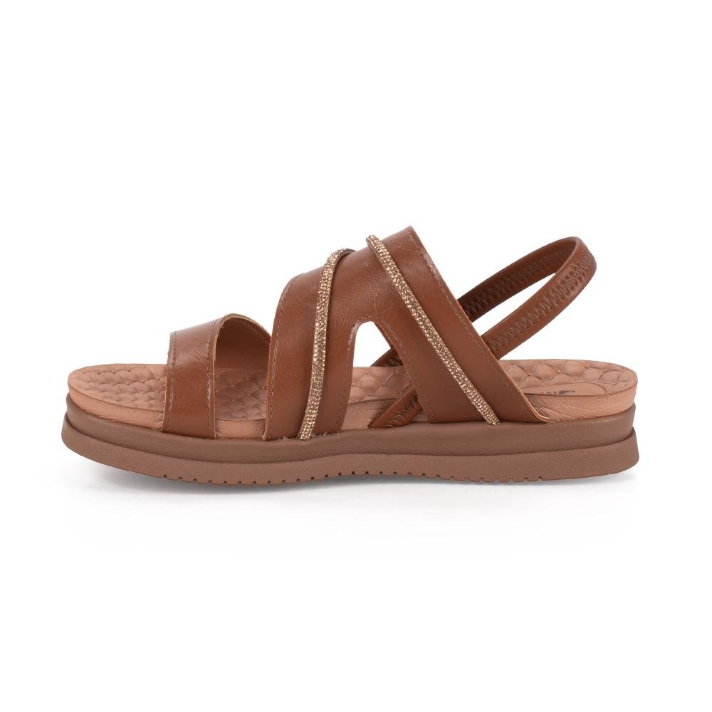 Sandália Mississipi Flatform Feminina J2163 Caramelo 4