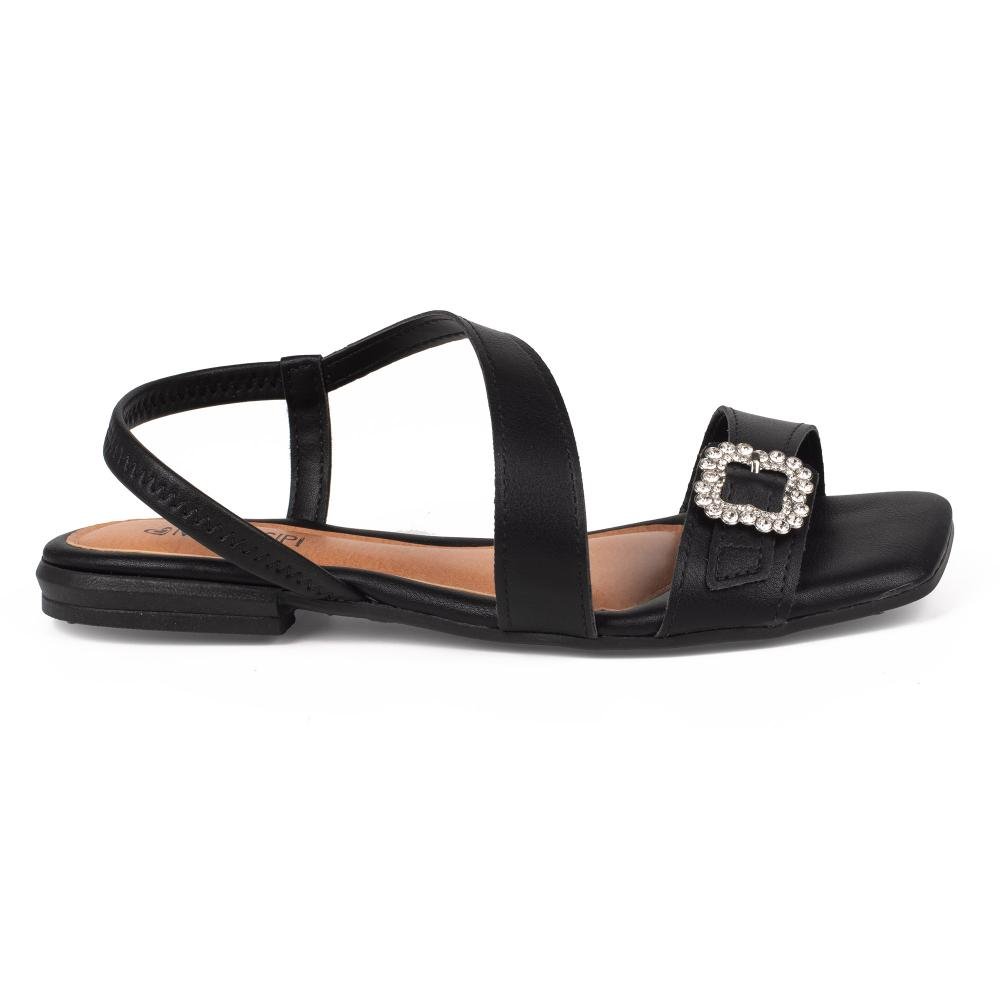 Sandália Mississipi Rasteira Feminina J2282 Preto 3