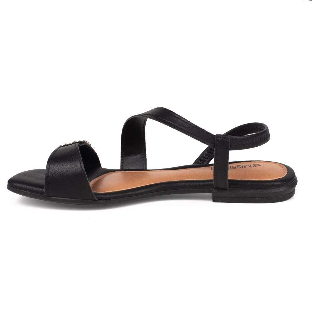 Sandália Mississipi Rasteira Feminina J2282 Preto 4