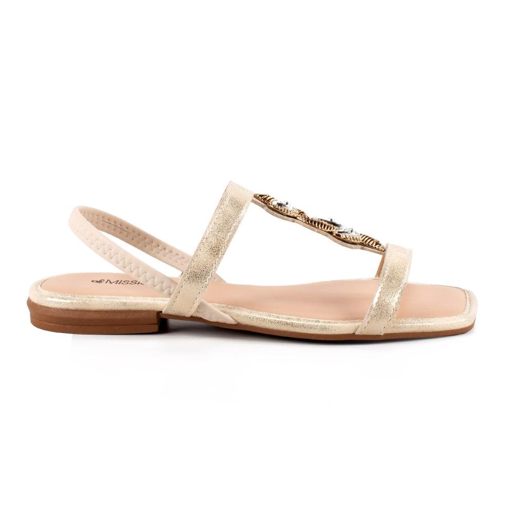 Sandália Mississipi Rasteira Feminina J2002 Off White 4