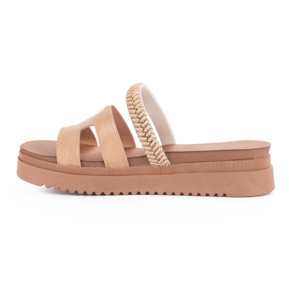Slide Mississipi Flatform Feminino J2741 Bege 4