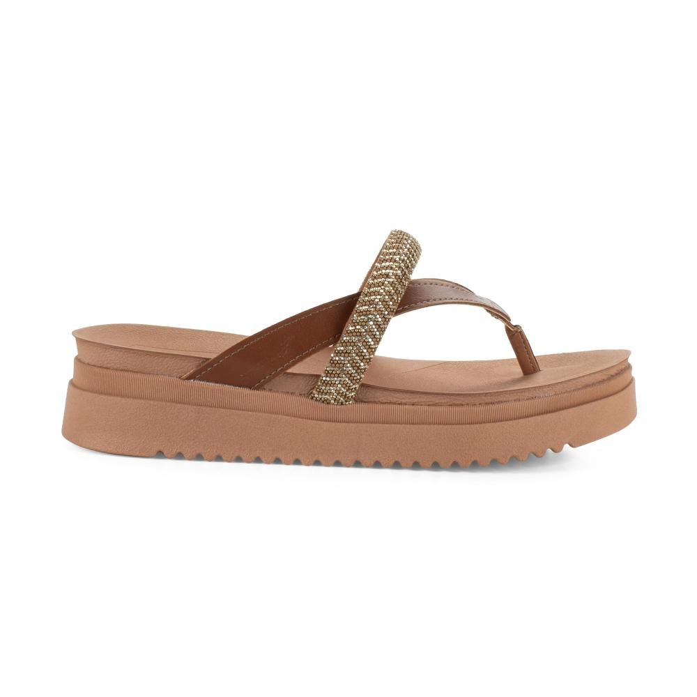 Tamanco Mississipi Flatform Feminina J2742 Caramelo 3