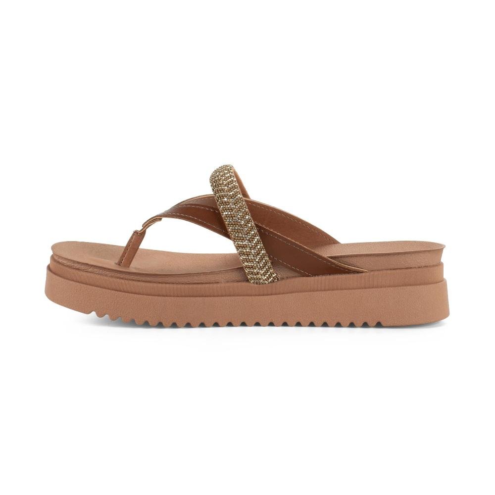 Tamanco Mississipi Flatform Feminina J2742 Caramelo 4