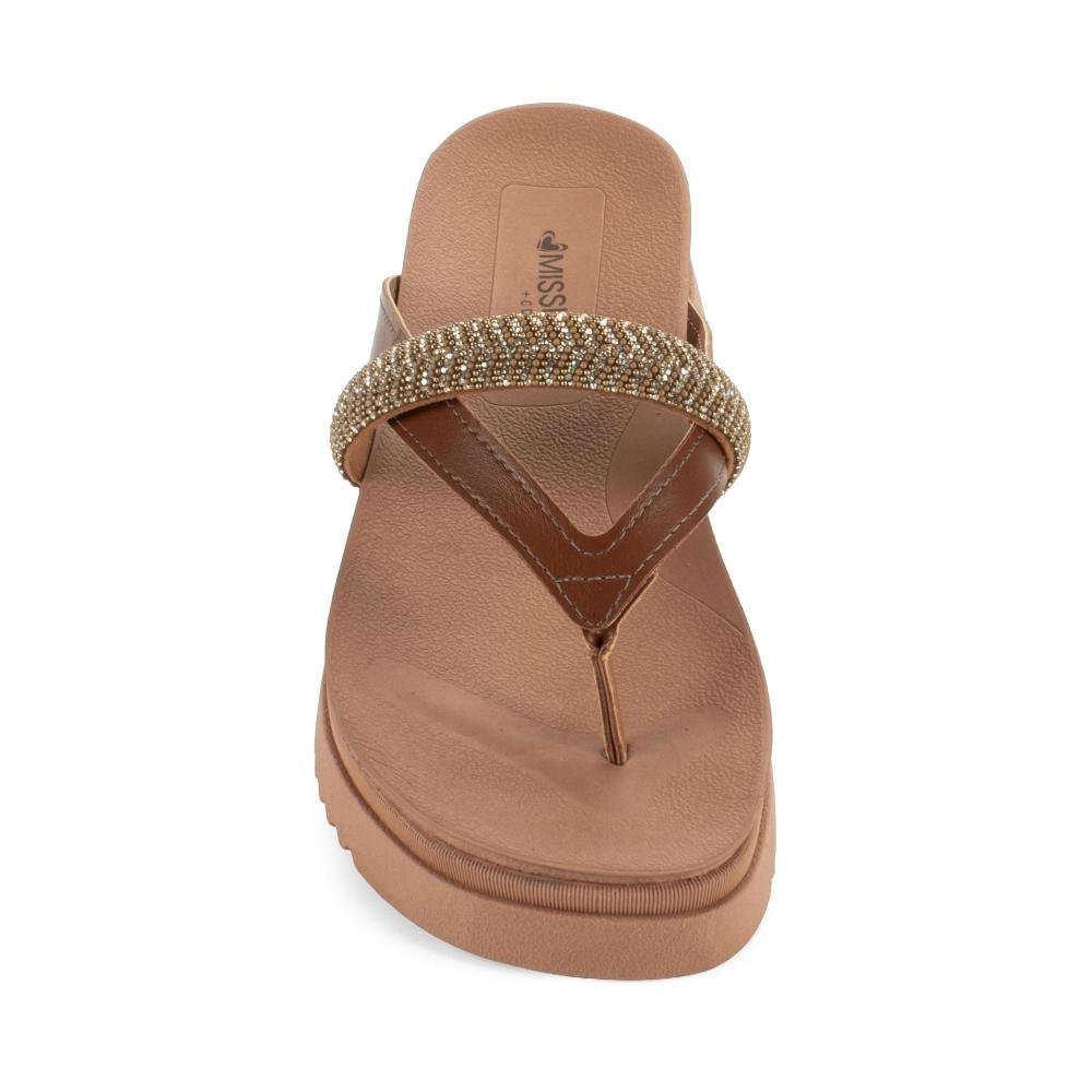Tamanco Mississipi Flatform Feminina J2742 Caramelo 6