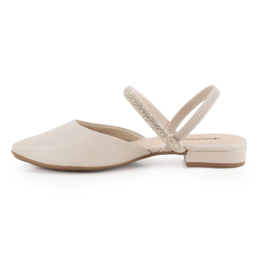 Scarpin Mississipi de Salto Baixo Feminino J1555 Off White 4