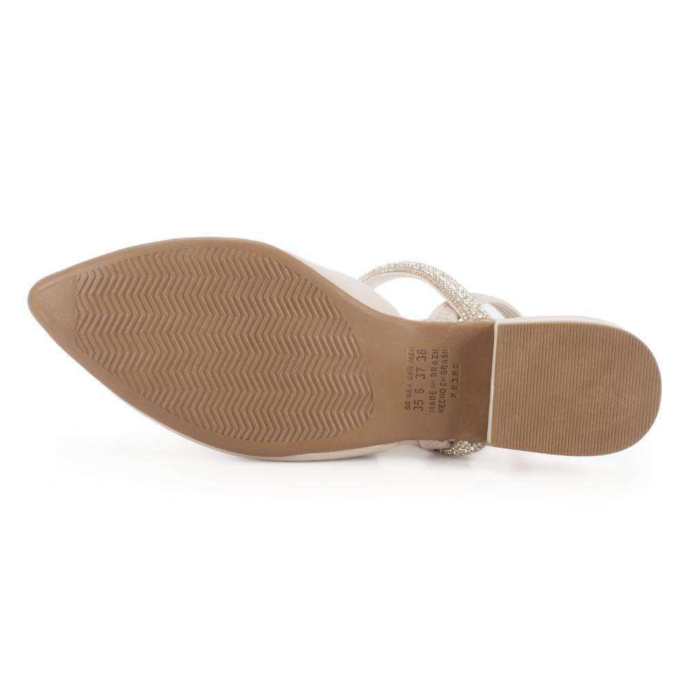 Scarpin Mississipi de Salto Baixo Feminino J1555 Off White 5