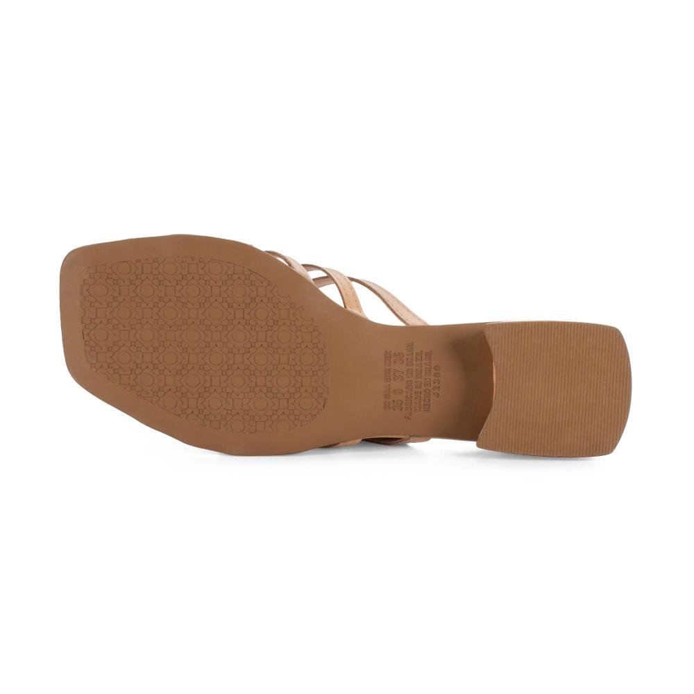 Tamanco Mississipi de Salto Bloco Feminino J2301 Bege 4