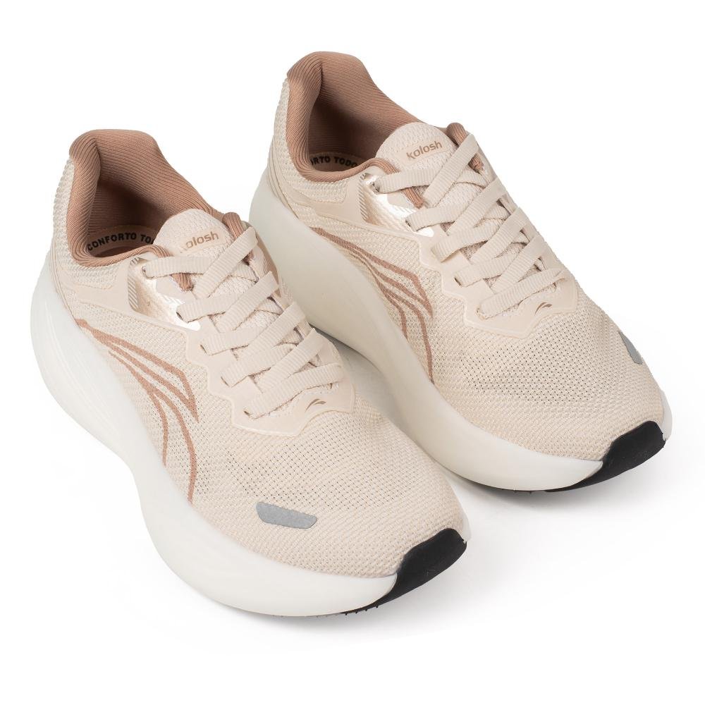 Tênis Kolosh Esportivo Feminino E0942 Off White 5